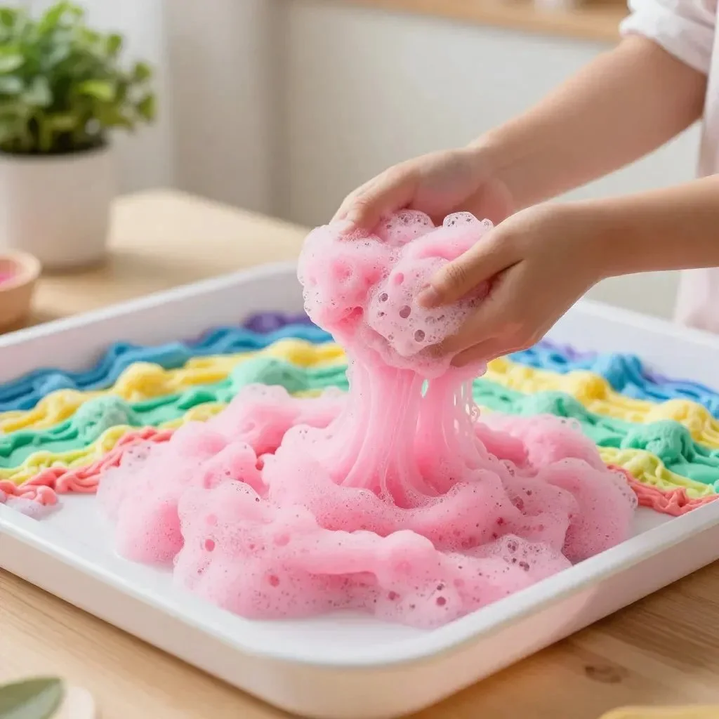 Colorful Bubble Foam Sensory Play 20 Colorful Bubble Foam Sensory Play