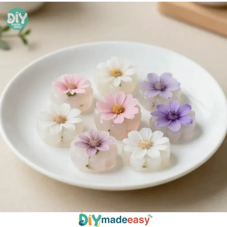 Beautiful cornstarch glass floral hearts and flowers for unique decor