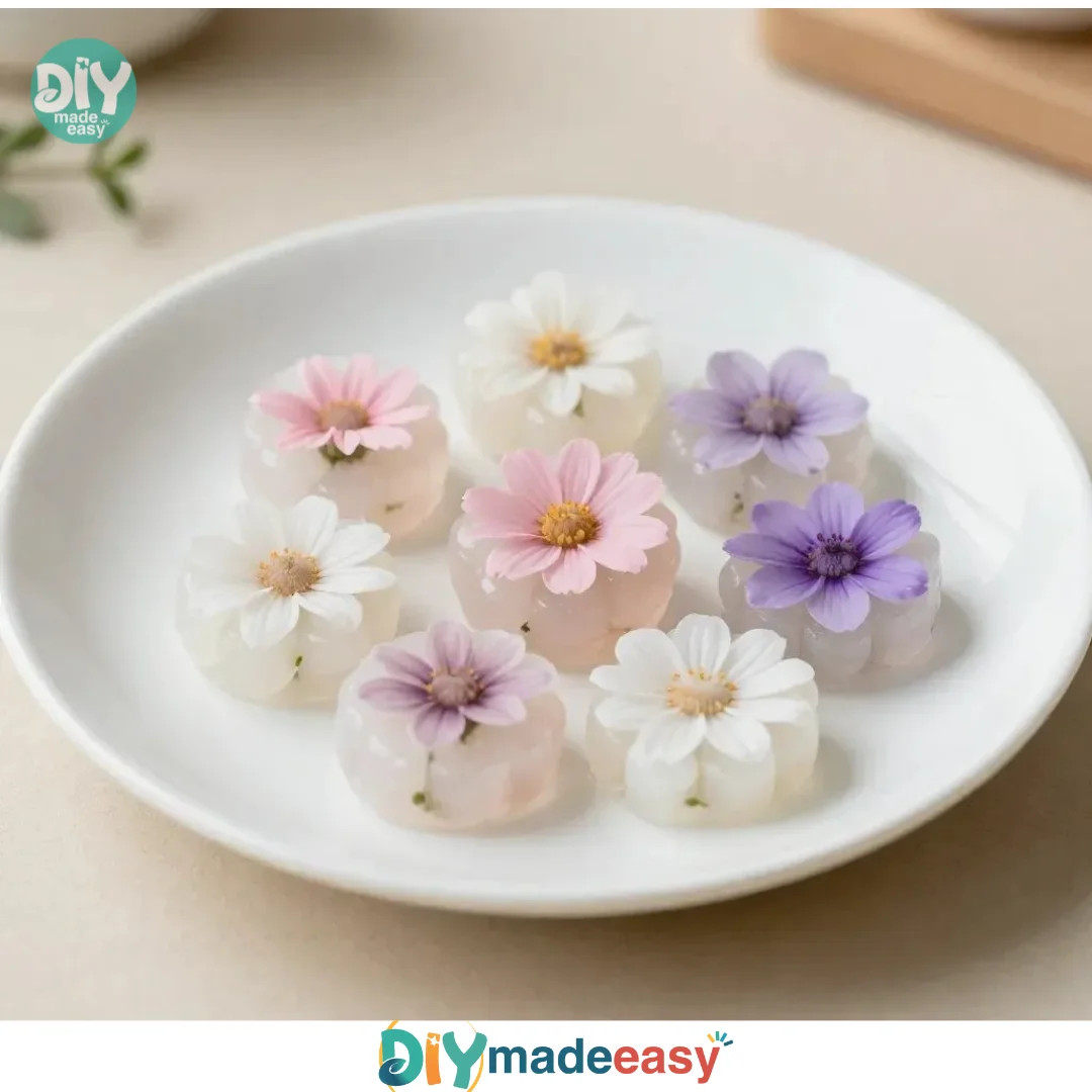 Cornstarch Glass Floral Hearts and Flowers