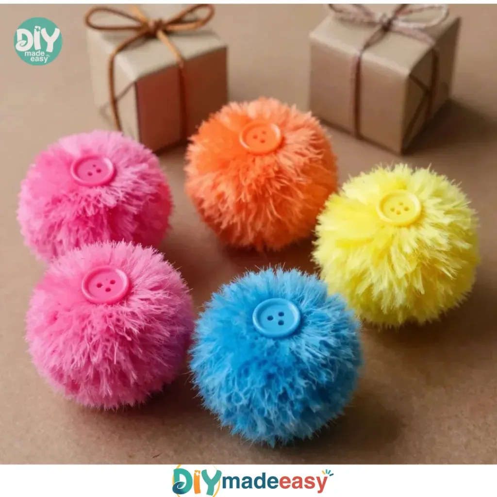 Cozy flowers craft project featuring colorful handmade arrangements