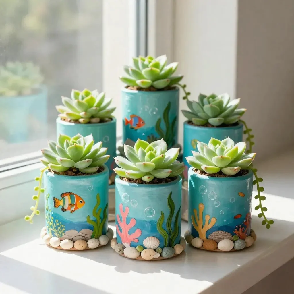 DIY Aquarium Tin Can Planters 23 DIY Aquarium Tin Can Planters