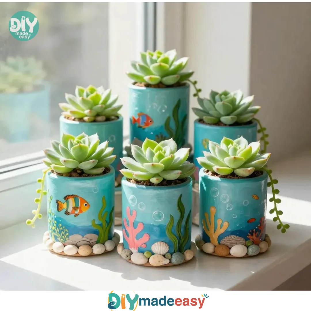 DIY Aquarium Tin Can Planters 27 DIY Aquarium Tin Can Planters