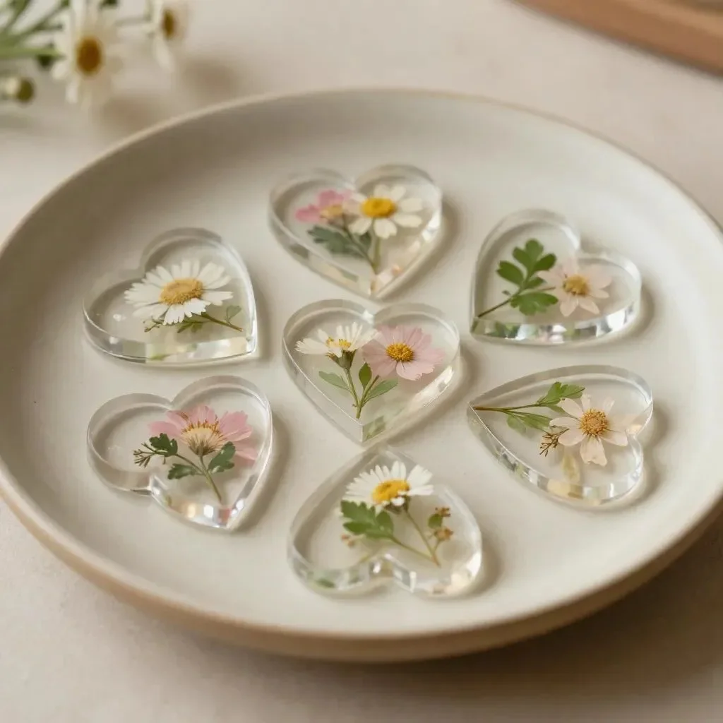 DIY Cornstarch Glass Floral Hearts and Flowers 20 DIY Cornstarch Glass Floral Hearts and Flowers