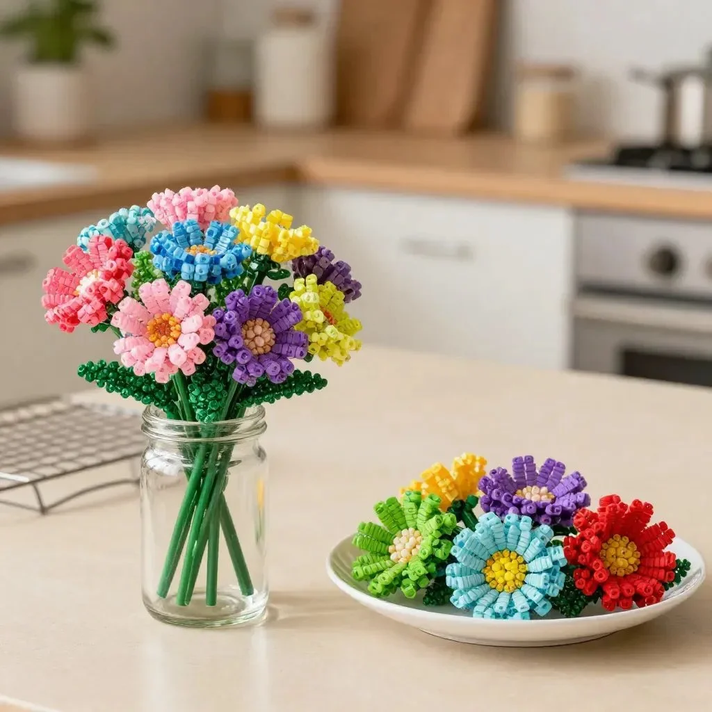 DIY Crystal Flower Roses