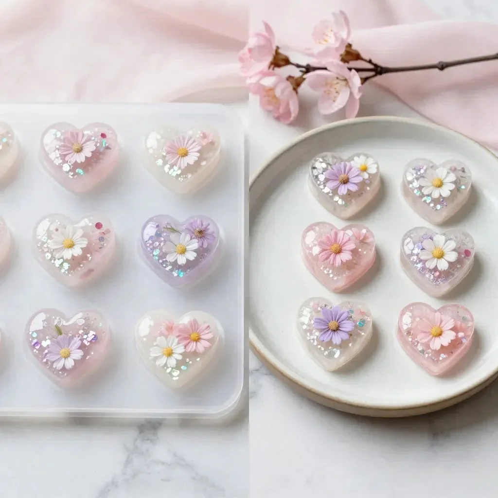DIY Flower Heart Craft