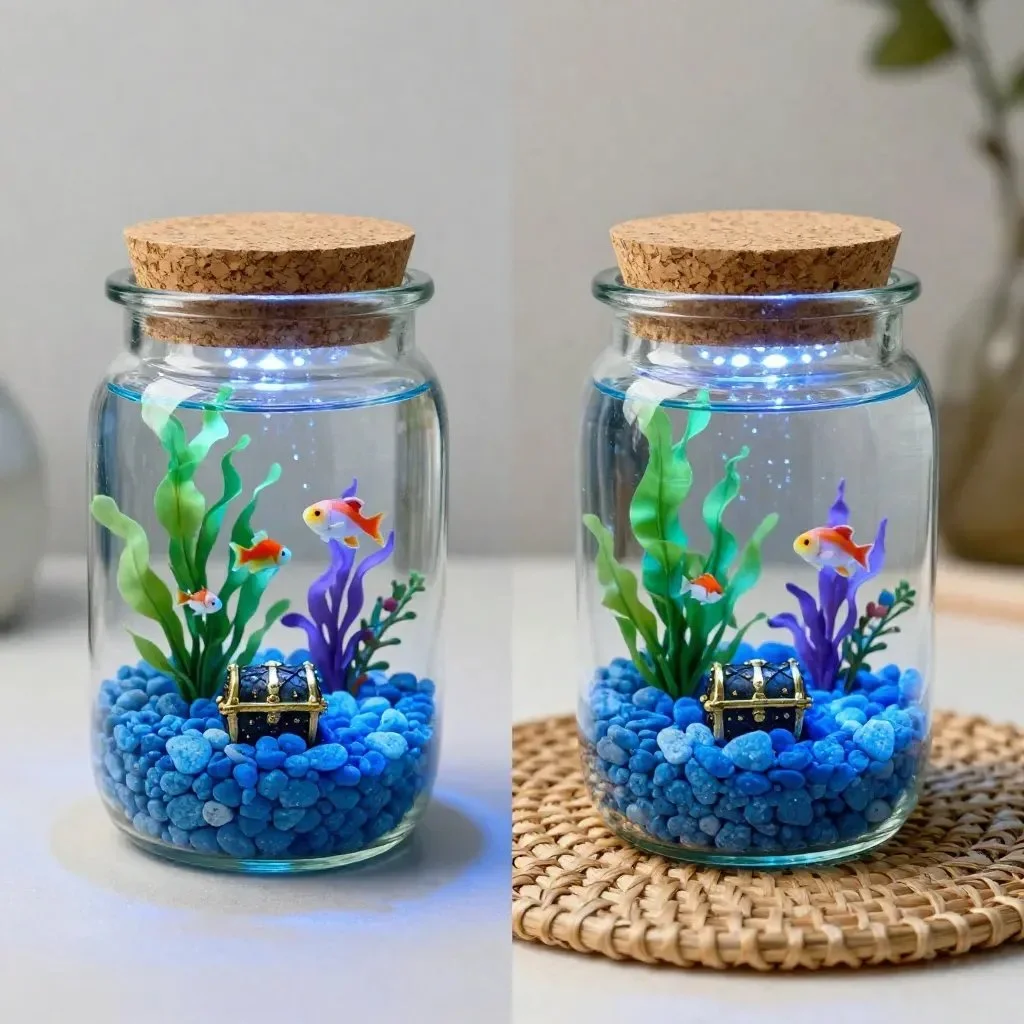 DIY Glowing Ocean Jar 24 DIY Glowing Ocean Jar