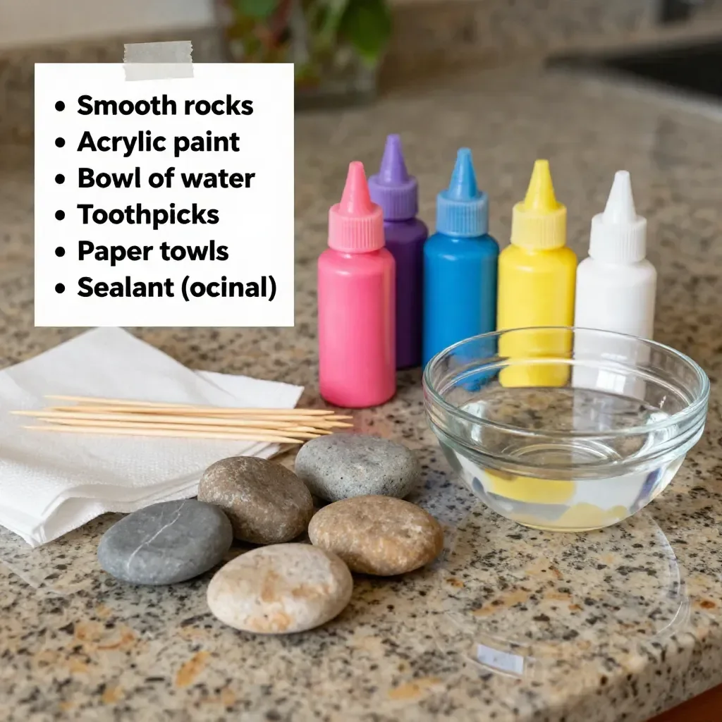 DIY Swirl Painted Rocks