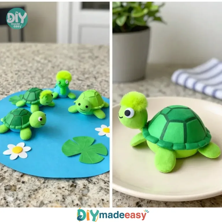 Colorful egg carton turtles crafted as a fun DIY project for kids