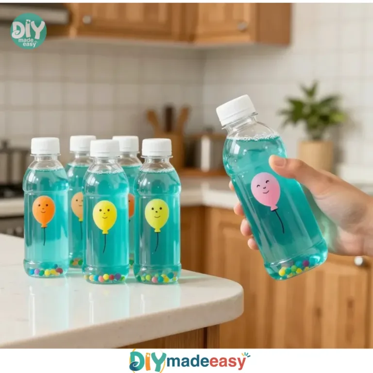 Floating Deep-Sea Creatures Sensory Bottle showcasing vibrant aquatic life