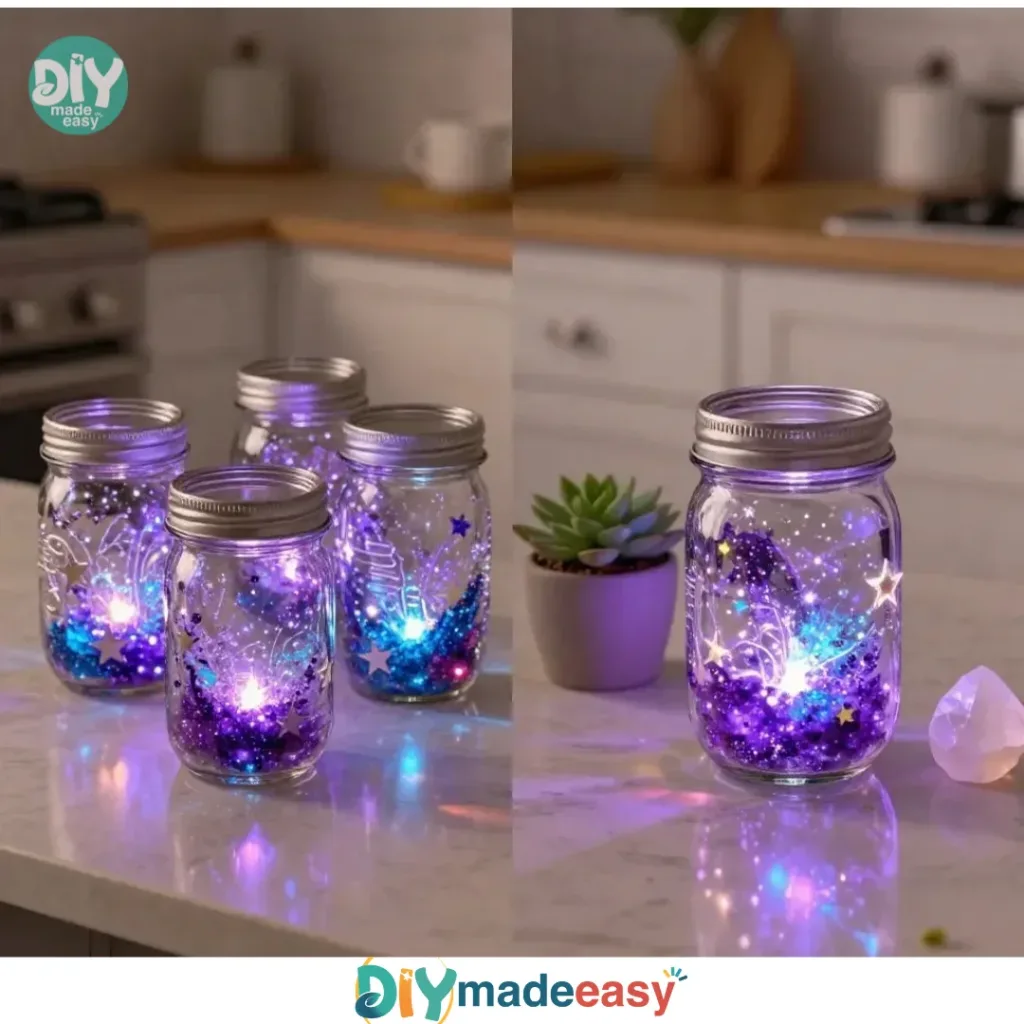 Handcrafted Galaxy Glow Jars with enchanting luminous effects