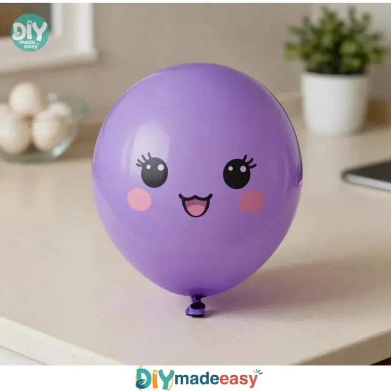 Step-by-step guide on how to make easy cotton ball balloon squishies
