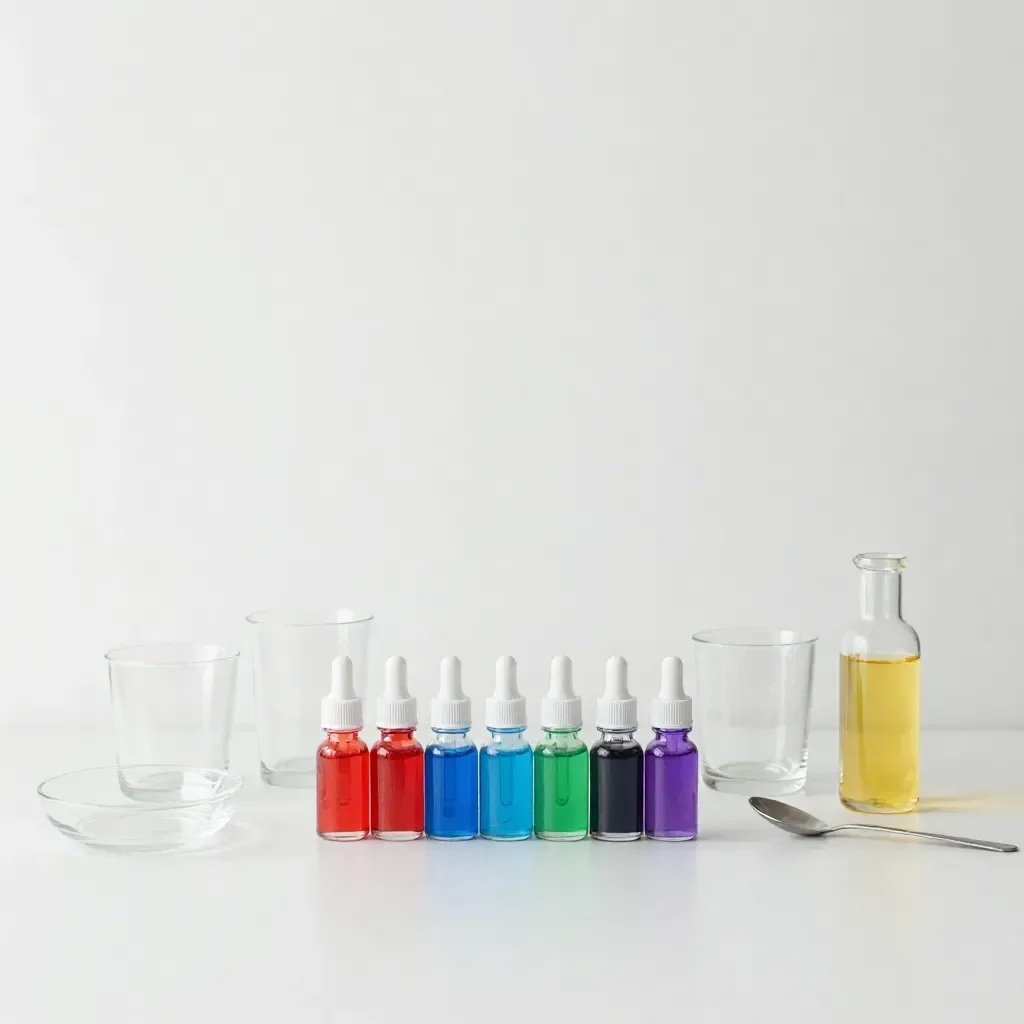 Magic Colorful Oil and Water Experiment