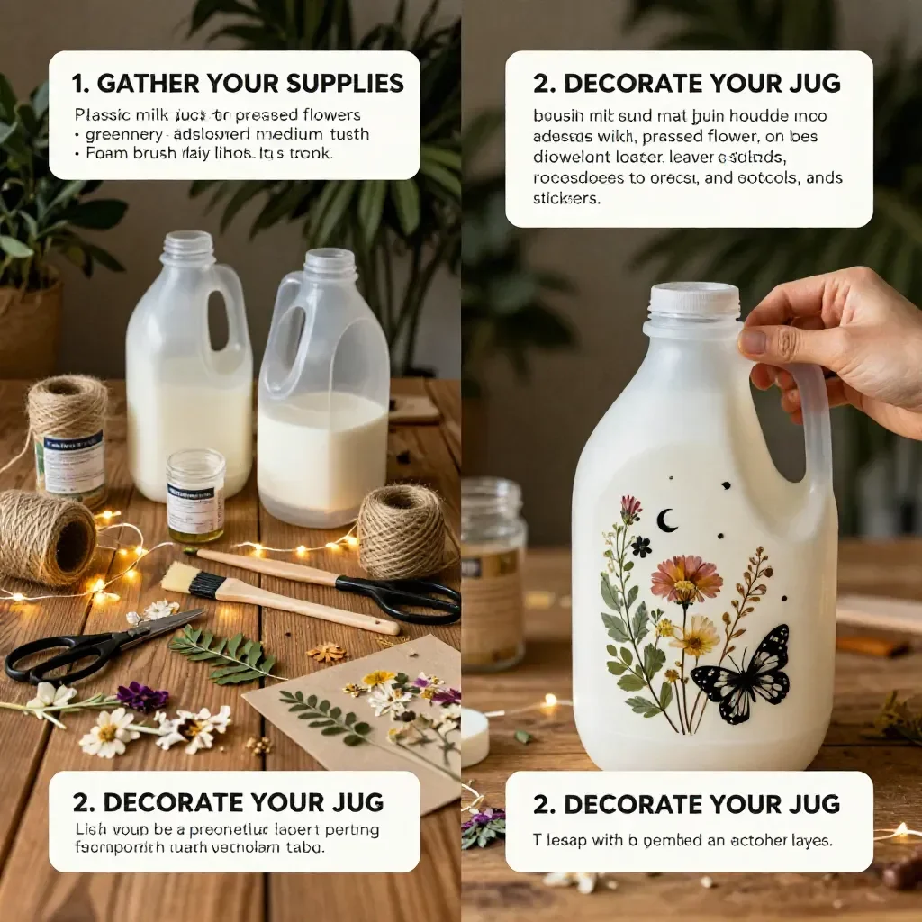 Milk Jug Fairy Lanterns