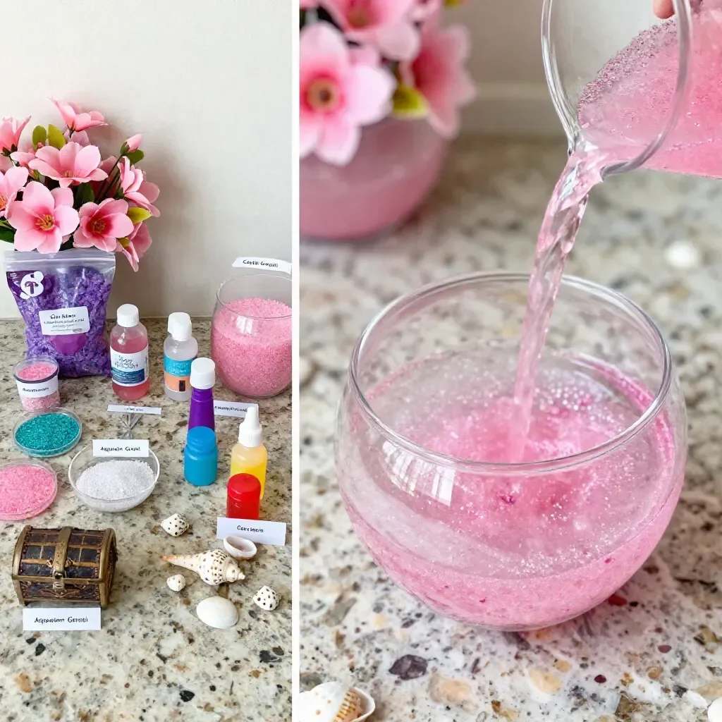 Pink Glow Aquarium Jar