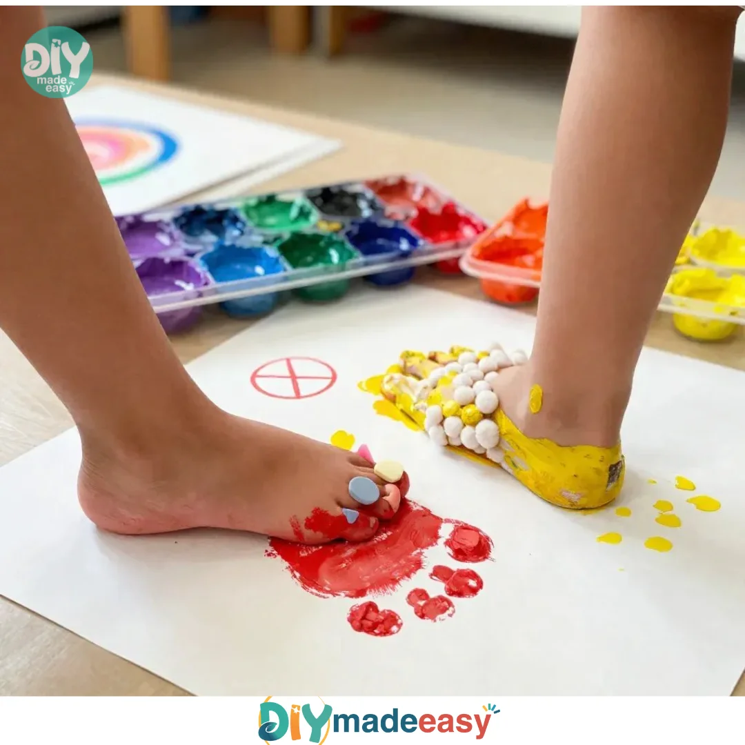 Puffy Paint Art with Socks