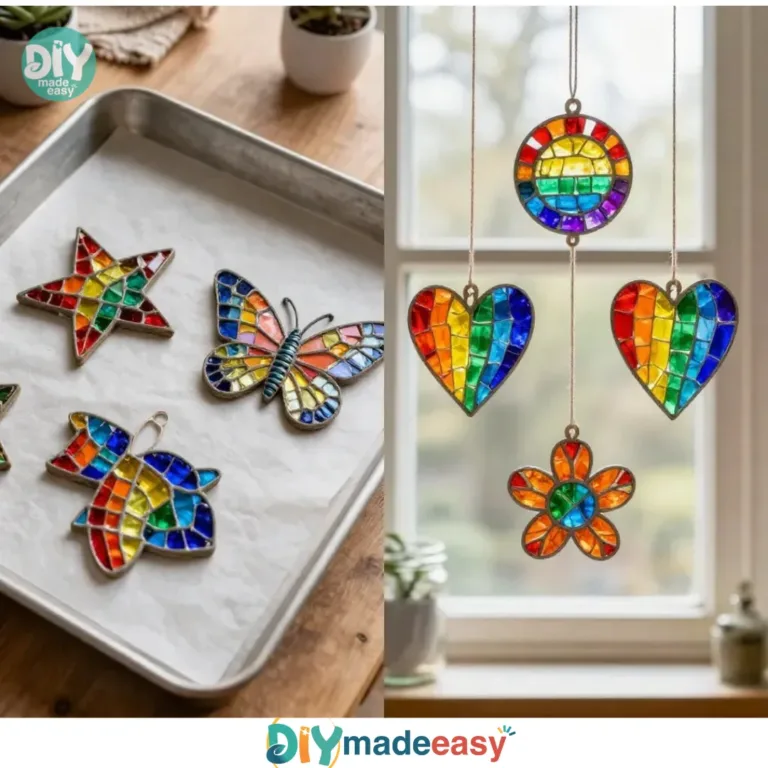 Colorful Rainbow Suncatcher casting prismatic light indoors