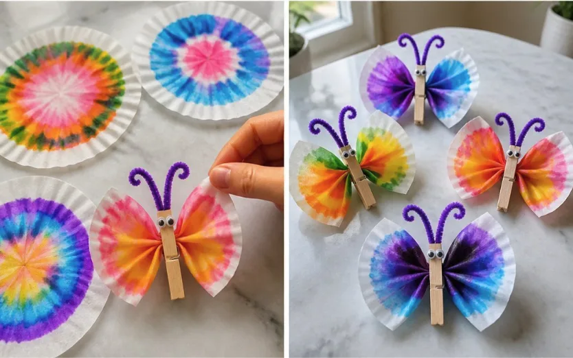 Chromatography Coffee Filter Butterflies Bloom