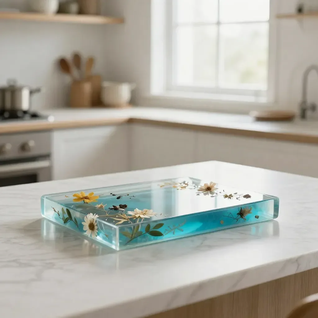 Colorful handmade resin art creations using craft resin epoxy.