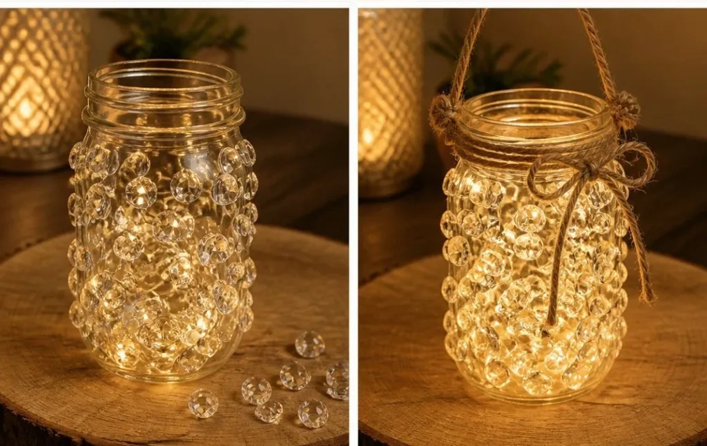 Crystal Fairy Lantern illuminating a cozy space with magical light
