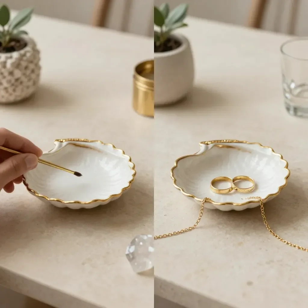 Elegant crystal ring dish for showcasing rings