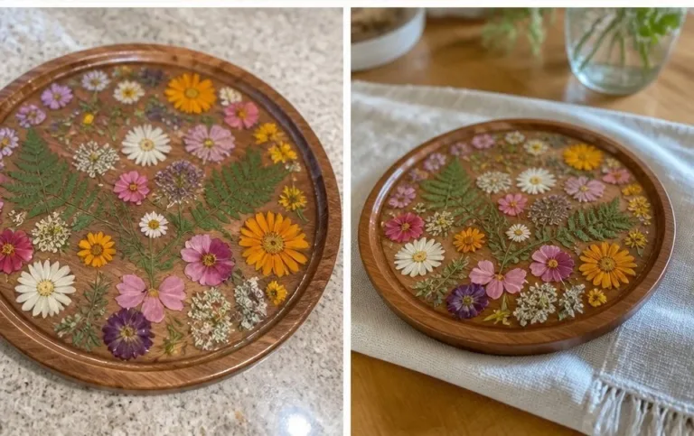 Floral phone stand decor for stylish display and organization