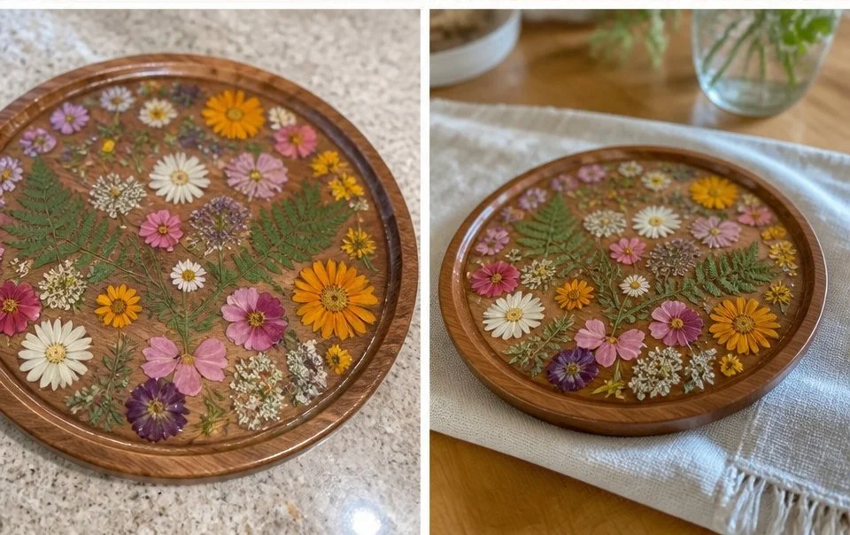 Floral phone stand decor for stylish display and organization