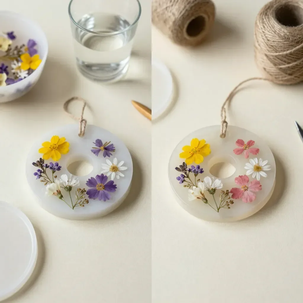 Frozen Flower Ice Suncatcher