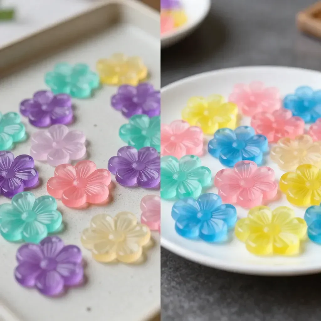 Glue Flower Window Cling 17 Glue Flower Window Cling