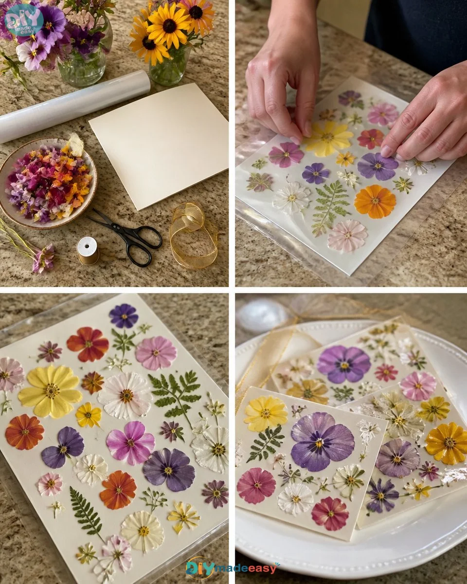 Pressed Flower Bookmark Keepsake 17 Pressed Flower Bookmark Keepsake