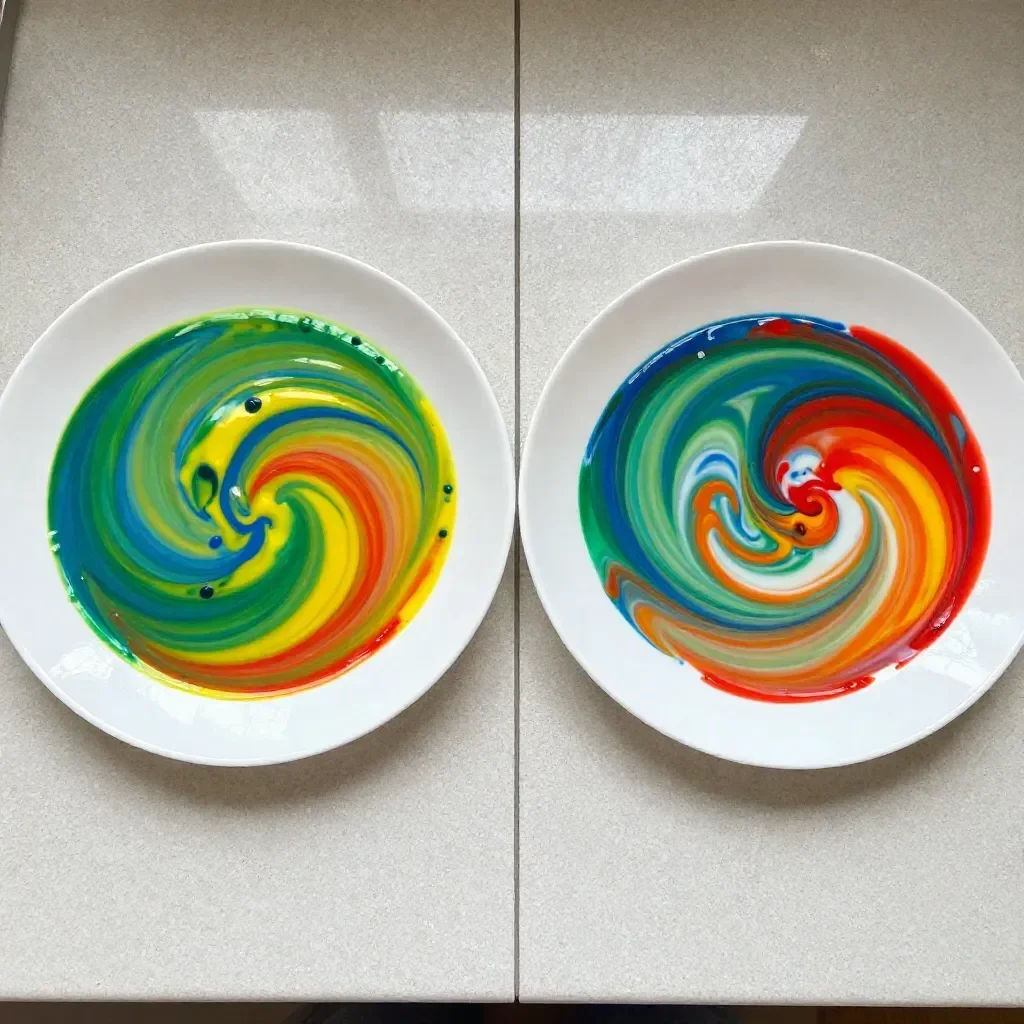 Rainbow Milk Magic print showcasing vibrant colors in a whimsical design.