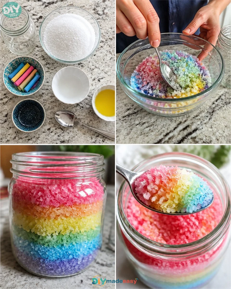 Rainbow Salt Jar 16 Rainbow Salt Jar