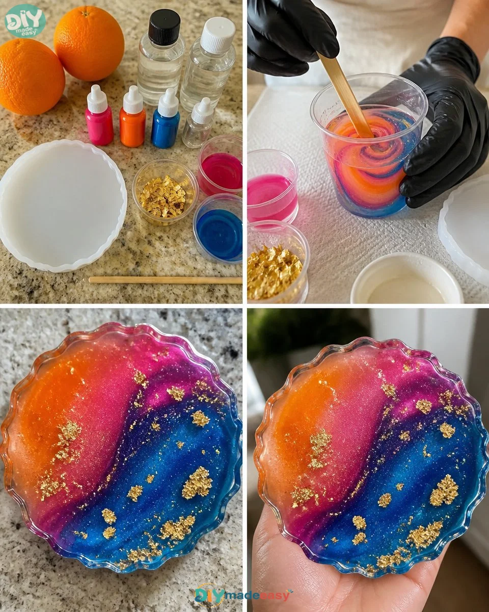 Sunset Resin Coaster 20 Sunset Resin Coaster