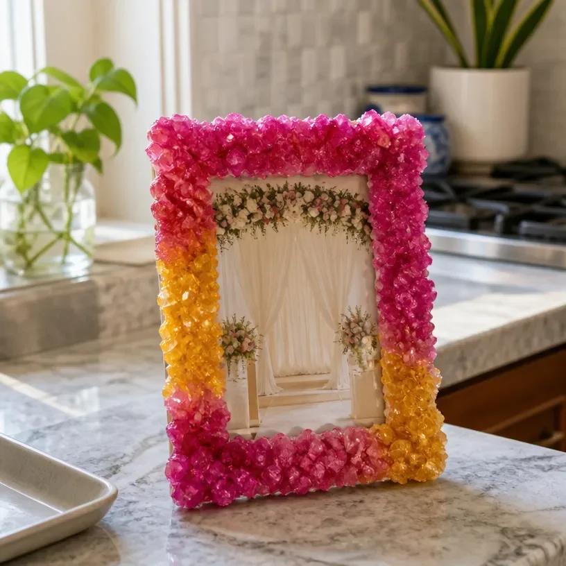 Vivid Crystal Wedding Frame perfect for displaying your wedding memories.