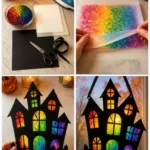 Colorful Rainbow Crayon Window Decor: Haunted House Theme 24 colorful rainbow crayon window decor haunted hous 2026 08 15 023942 817x1024 1