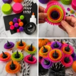 DIY Colorful Halloween Flower Bouquet Made from Cupcake Liners 22 diy colorful halloween flower bouquet made from cu 2026 08 26 231018 817x1024 1