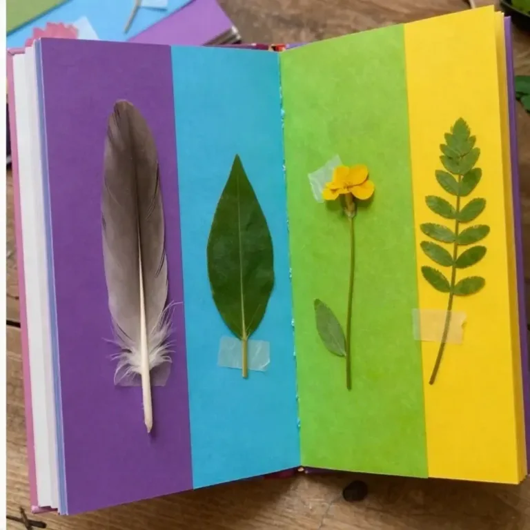 Summer nature scavenger journal for outdoor explorers with DIY activities.
