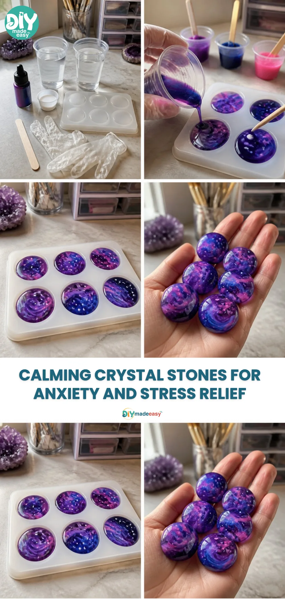 Calming Crystal Stones for Anxiety and Stress Relief