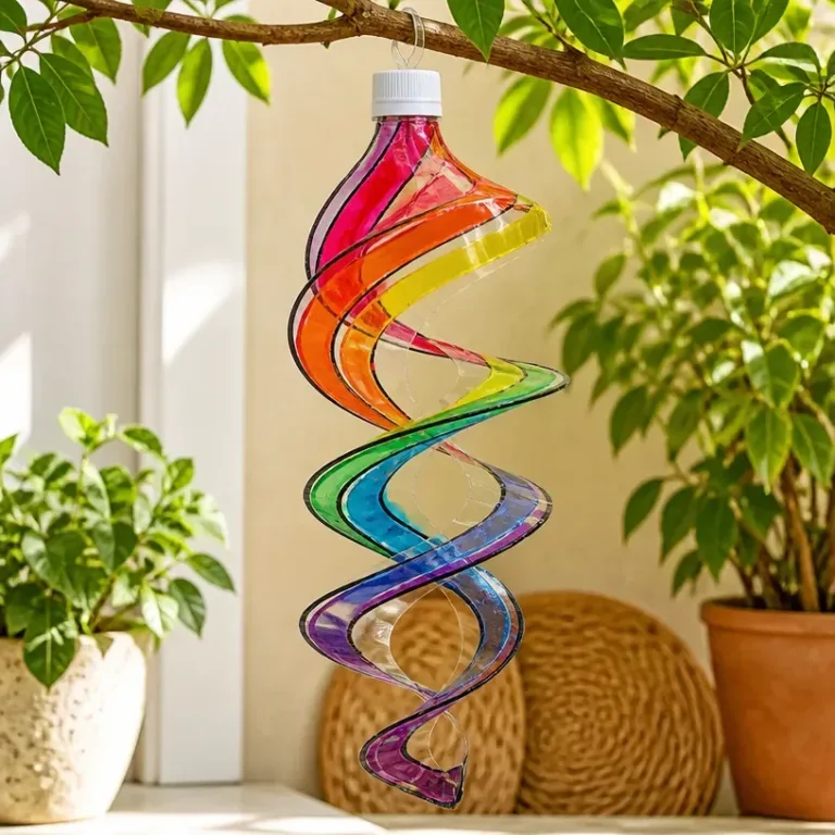 Chihuly-inspired wind-spun art showcasing vibrant colors and intricate designs.