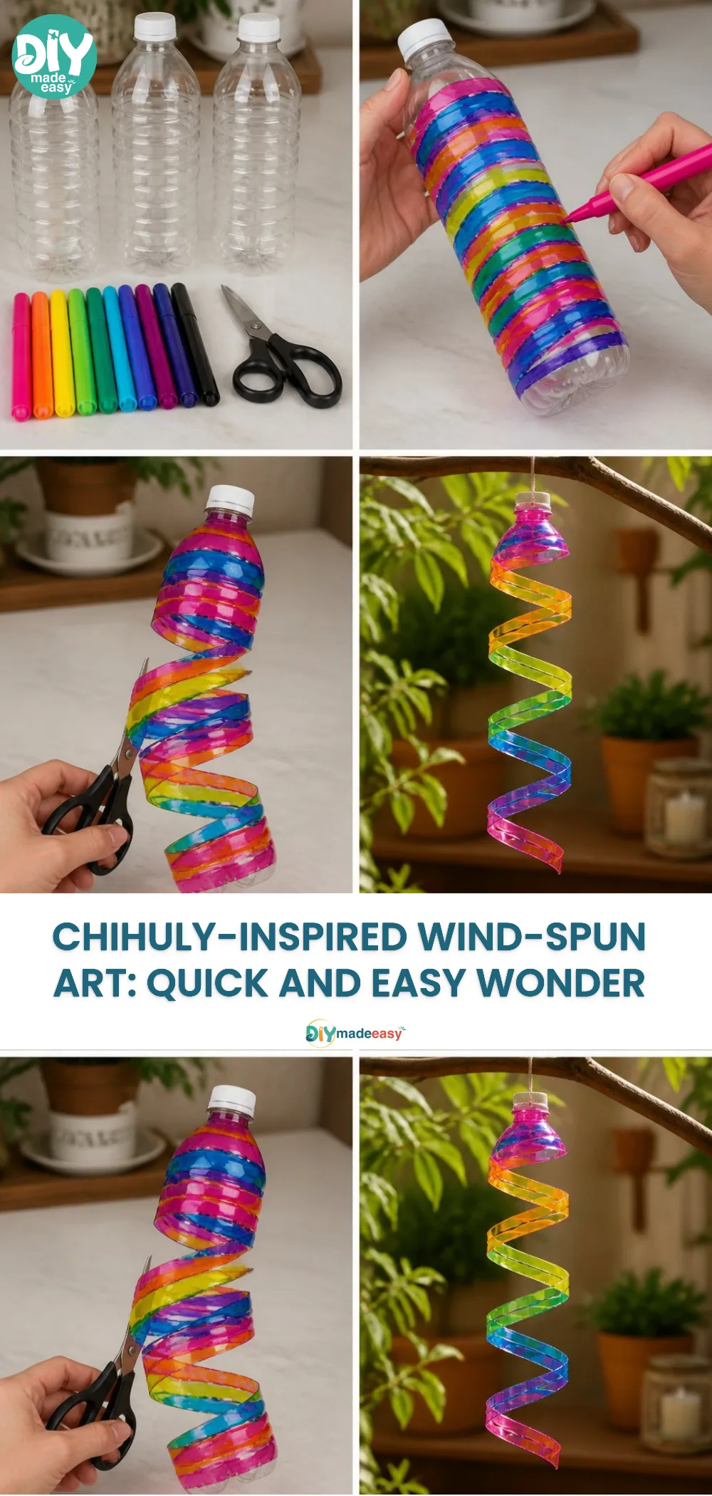 Chihuly-Inspired Wind-Spun Art: Quick and Easy Wonder