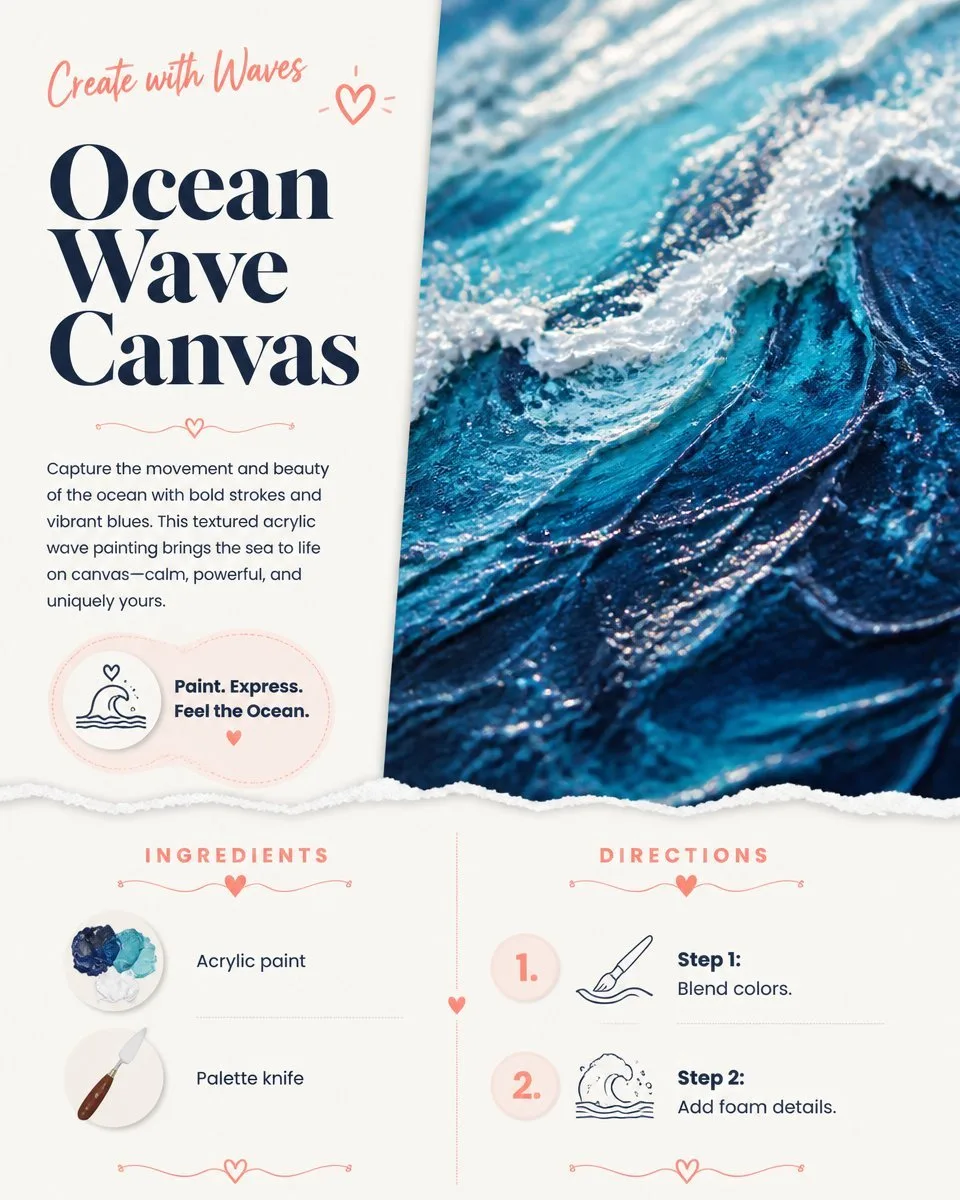 Sea Wave Canvas Art - Ocean-Inspired Wall Decor