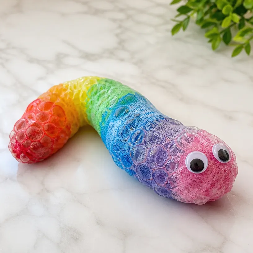 Rainbow Bubble Caterpillar Science Experiment for Kids