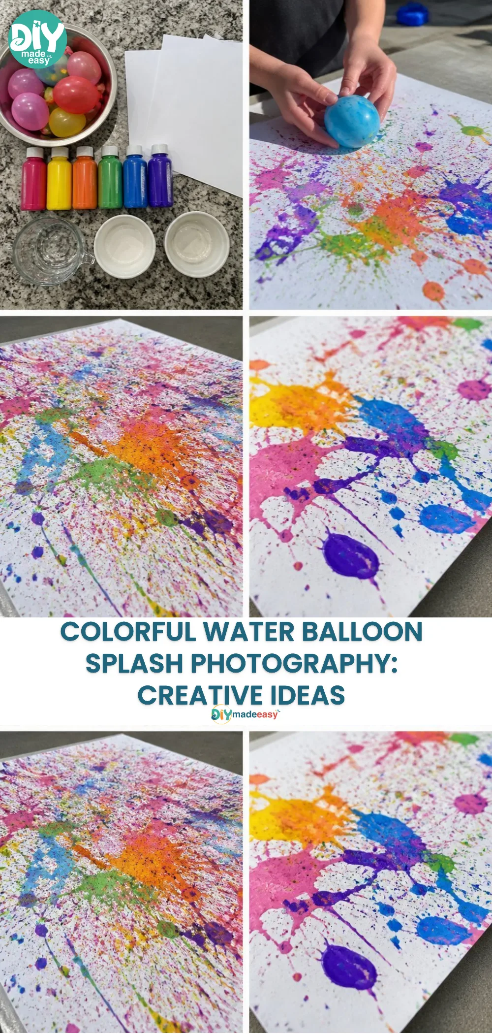 Colorful Water Balloon Splash Photography: Creative Ideas