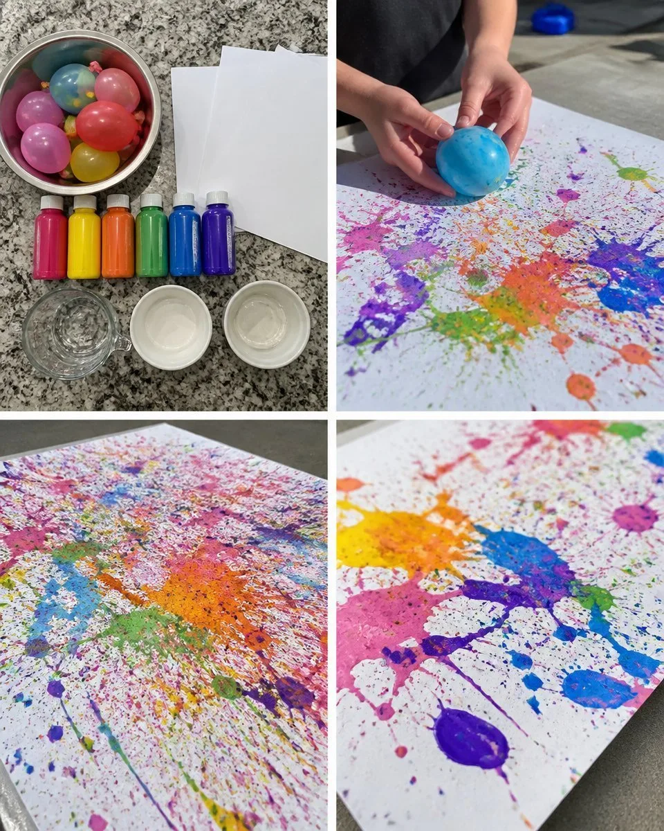 Colorful Water Balloon Splash Photography: Creative Ideas 20 Splash Art with Water Balloons: Creative Colorful Photography Ideas