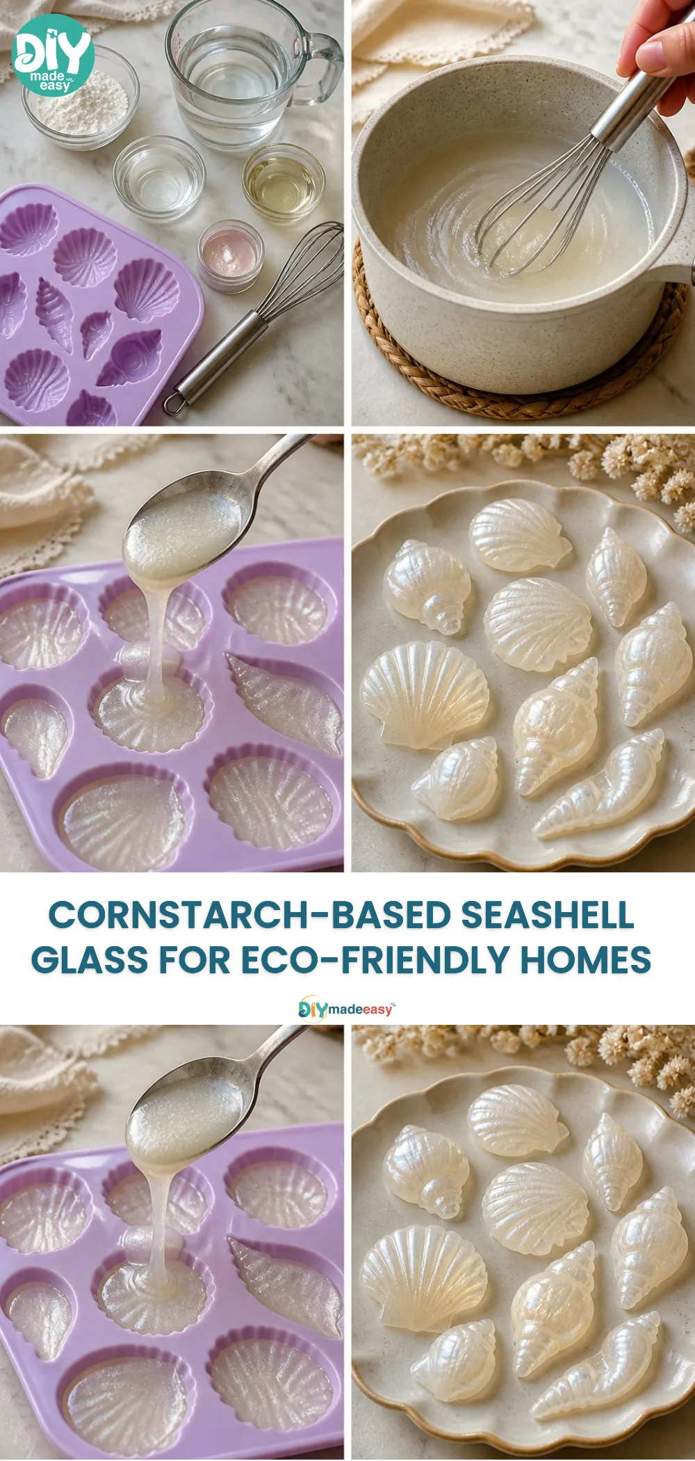 Cornstarch-Based Seashell Glass for Eco-Friendly Homes