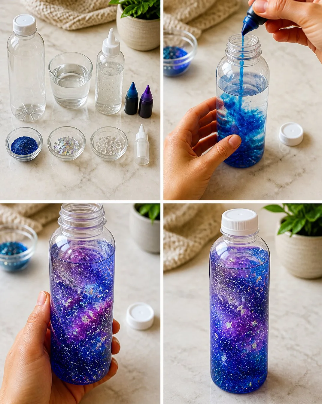 Galaxy-Inspired Ocean Bottle: Reusable Water Bottle for Eco-Friendly Hydration