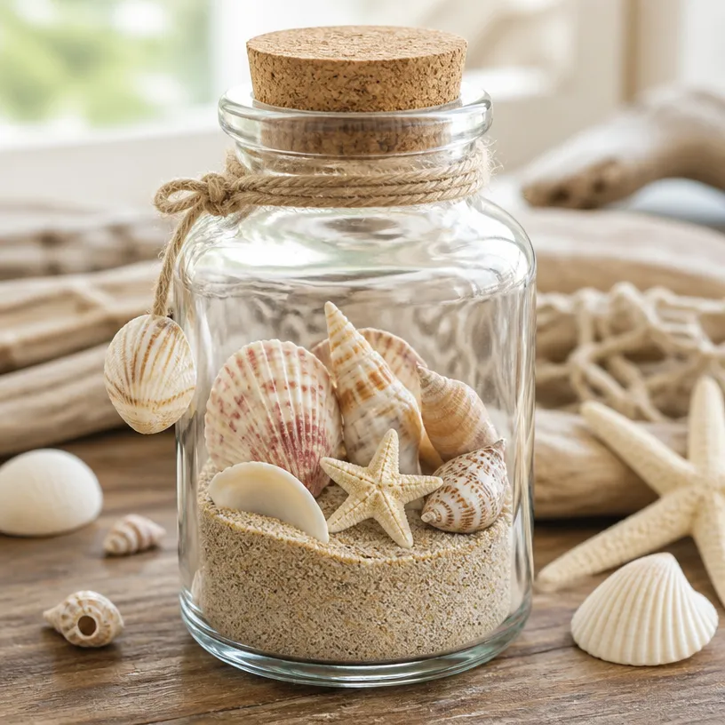 Create a Tiny Seaside Beach Scene with Coastal Bottle Art 22 DIY Coastal Bottle Art: Create a Tiny Seaside Beach Scene