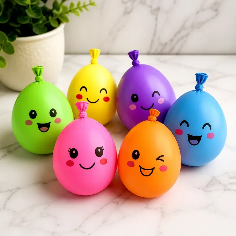 Cute cotton ball squishies for effective stress relief and relaxation.