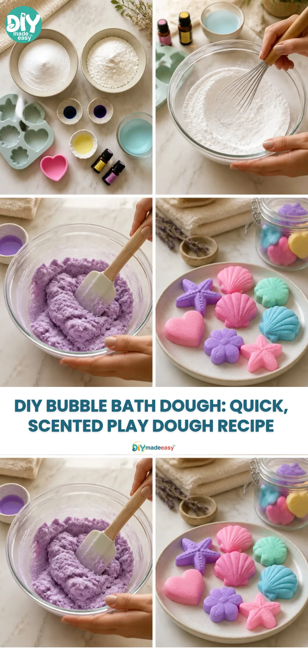 DIY Bubble Bath Dough: Quick, Scented Play Dough Recipe