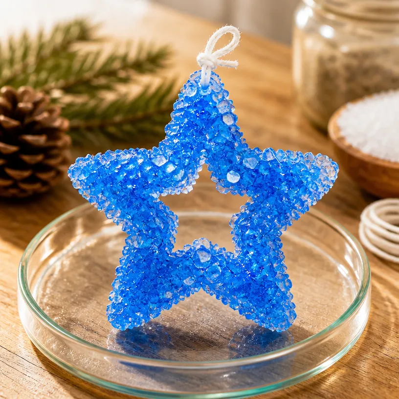 DIY Crystal Growing Star Tutorial for At-Home Crafts 24 Crystal Growing Star: DIY At-Home Crystal Craft Tutorial