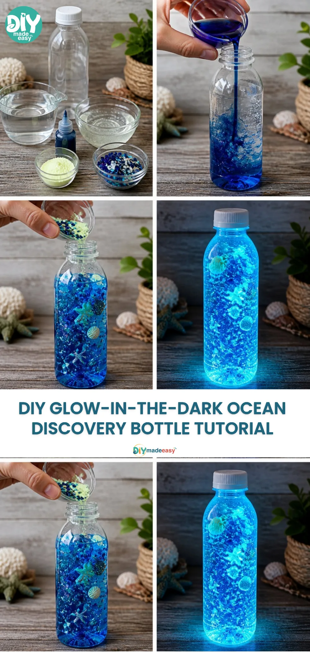 DIY Glow-in-the-Dark Ocean Discovery Bottle Tutorial